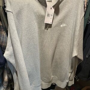 Nike Light Gray Zip-Up Jacket